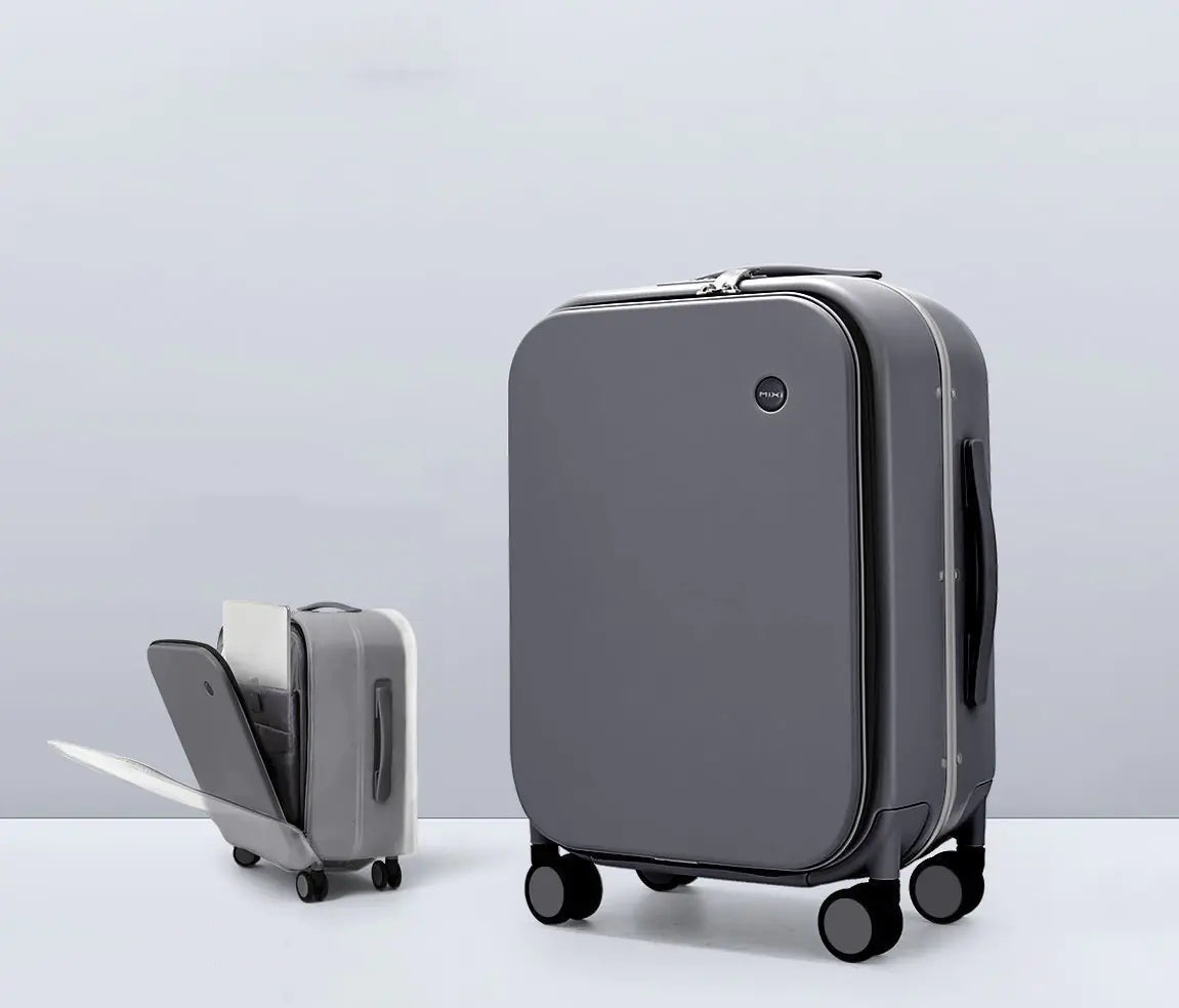 Aluminum Frame Hard Shell Trolley Suitcase with Wheels