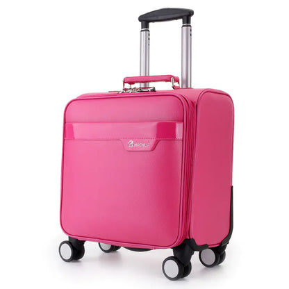 Compact Women's Carry-On Suitcase with Spinner Wheels
