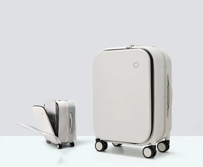 Aluminum Frame Hard Shell Trolley Suitcase with Wheels