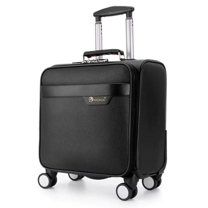 Compact Women's Carry-On Suitcase with Spinner Wheels