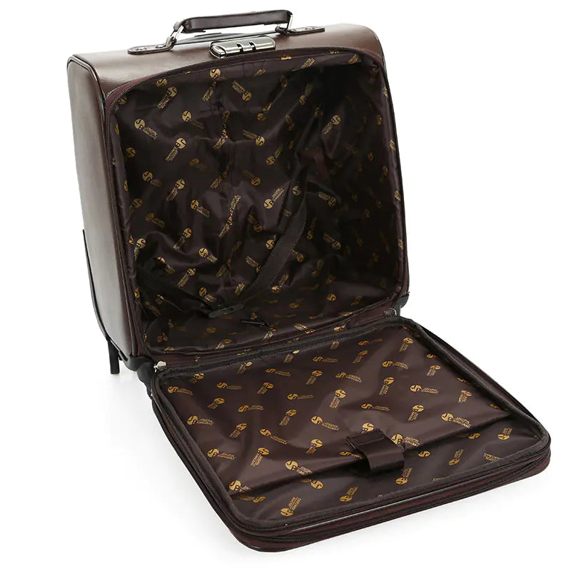 Compact Women's Carry-On Suitcase with Spinner Wheels