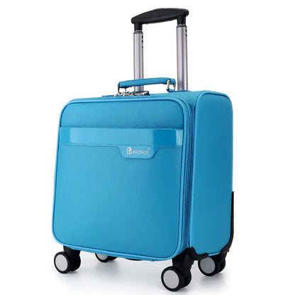 Compact Women's Carry-On Suitcase with Spinner Wheels