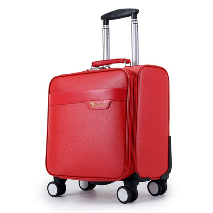 Compact Women's Carry-On Suitcase with Spinner Wheels