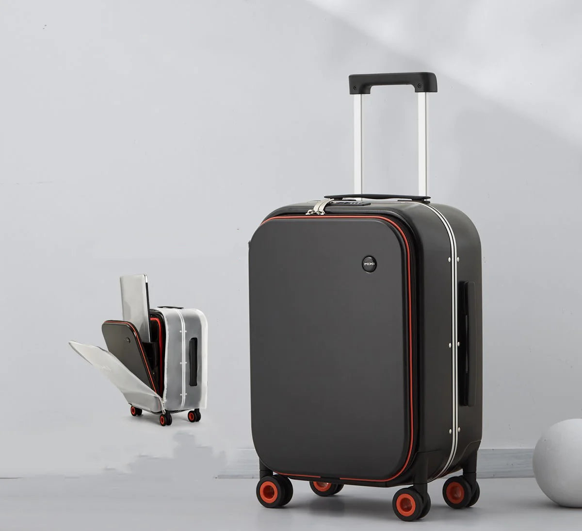 Aluminum Frame Hard Shell Trolley Suitcase with Wheels